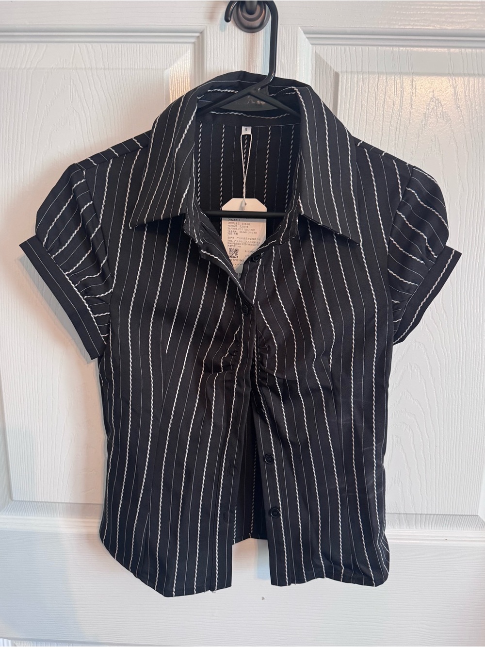 Striped Button Down Blouse
